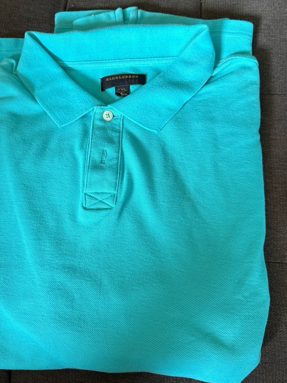 Saddlebred Men's Turquoise Polo